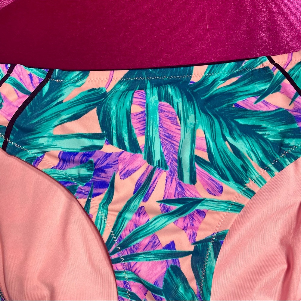 Shade & Shore Botanical Bikini Bottom Only NWOT XL - Picture 4 of 15